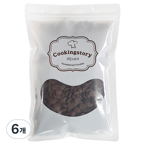 쿠킹스토리 칼리바우트 코코아매스, 100g, 6개