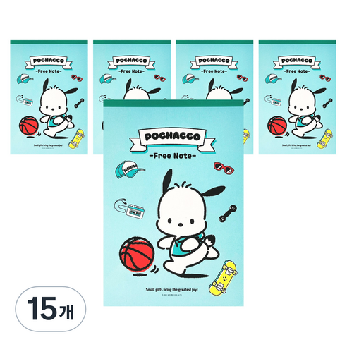 산리오 뜯어쓰는 프리 노트, 포차코, 15개