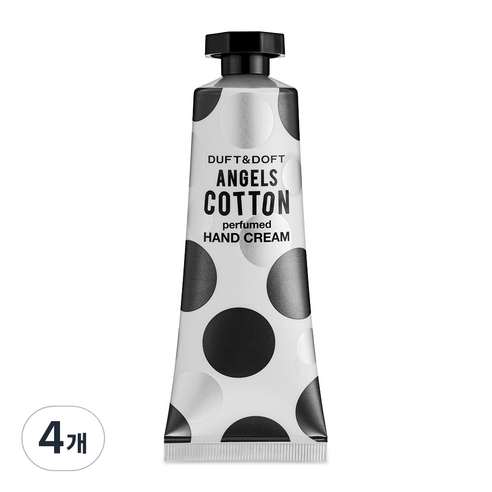 더프트앤도프트 엔젤스코튼 퍼퓸드 핸드크림, 75ml, 4개
