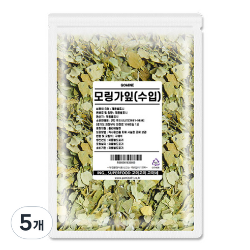 고미네 모링가잎 차, 300g, 1개입, 5개