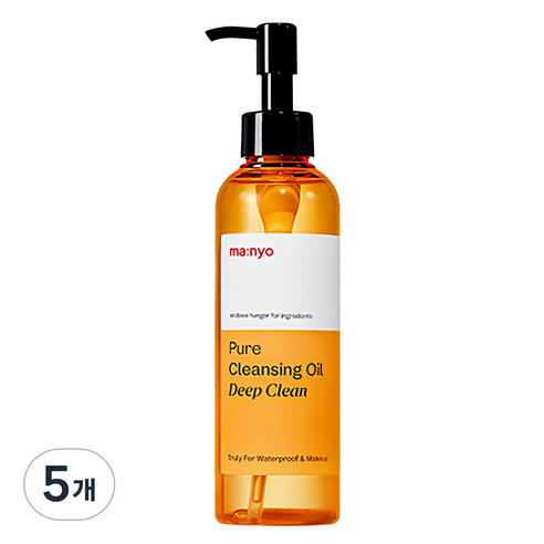 마녀공장 퓨어 클렌징 오일 딥 클린, 200ml, 5개