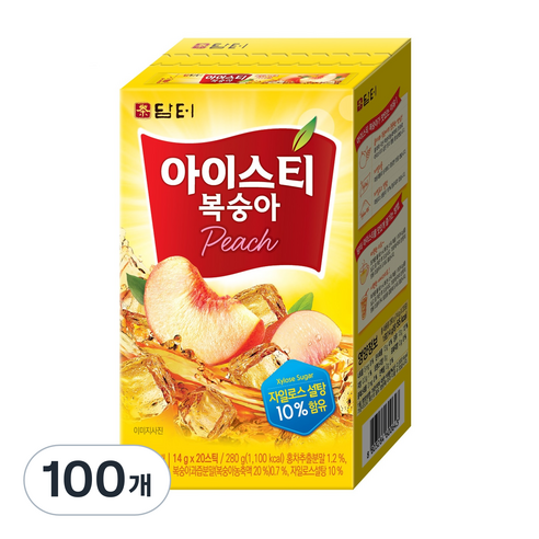 담터 복숭아 홍차, 280g, 5개