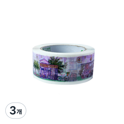 에이러블 포장용 박스테이프 50mm x 100m B0210, 3개, 10 풍경화
