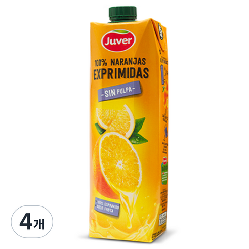 후버 착즙 오렌지주스, 1L, 4개