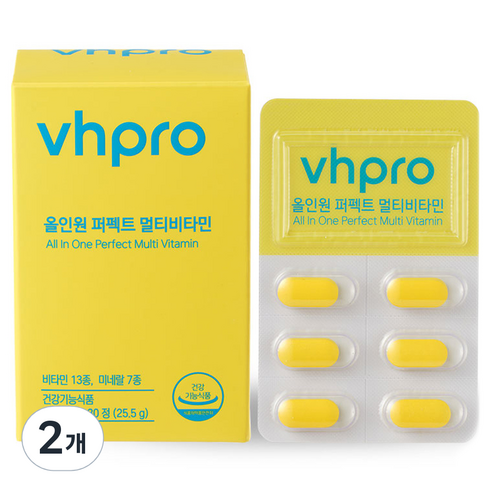 비타민하우스 올인원 퍼펙트 멀티비타민 25.5g, 30정, 2개