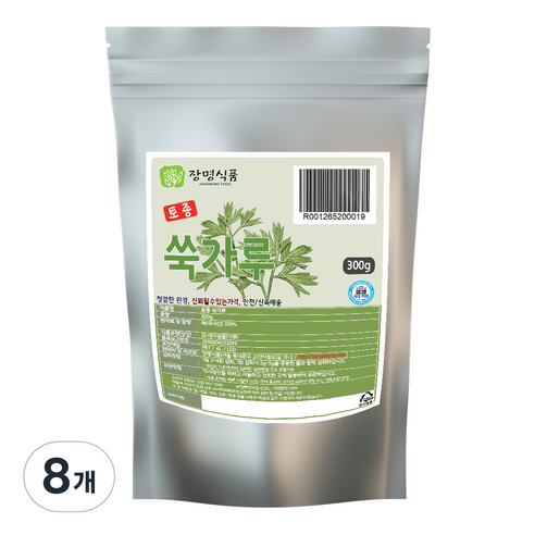 장명식품 토종 쑥가루, 300g, 8개