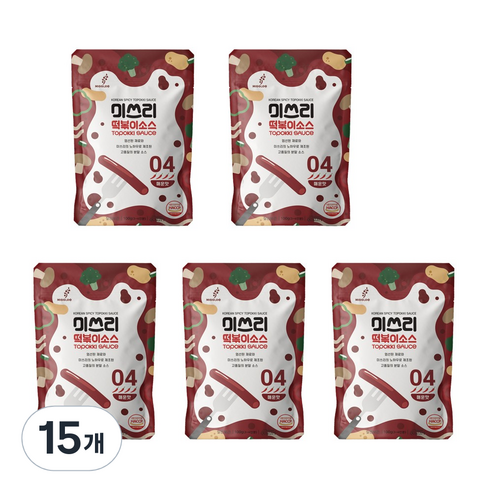 미쓰리 떡볶이 소스 04 매운맛, 100g, 15개