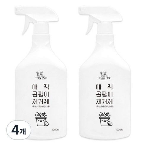 띵크픽 매직 곰팡이 제거제, 4개, 1L