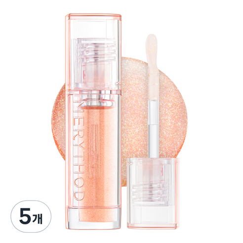 메리쏘드 블링츄 립 오일 3.5ml, 04 스탈릿 코랄, 5개