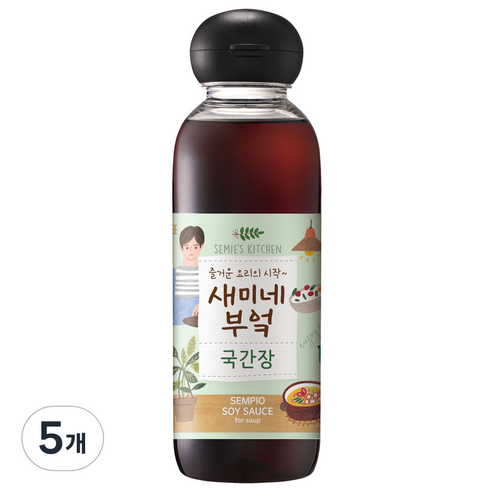 샘표 새미네부엌 국간장, 450ml, 5개