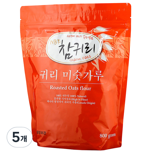 참귀리 미숫가루, 5개, 800g