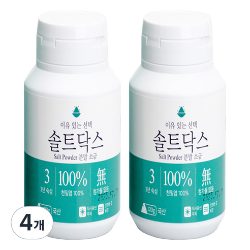 해피테라스 솔트닥스 양치소금, 120g, 4개