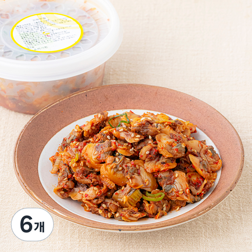 반찬천국 꼬막 무침, 250g, 6개