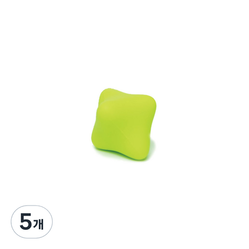 헤이피 근막이완 육각 마사지볼, 5개, 그린
