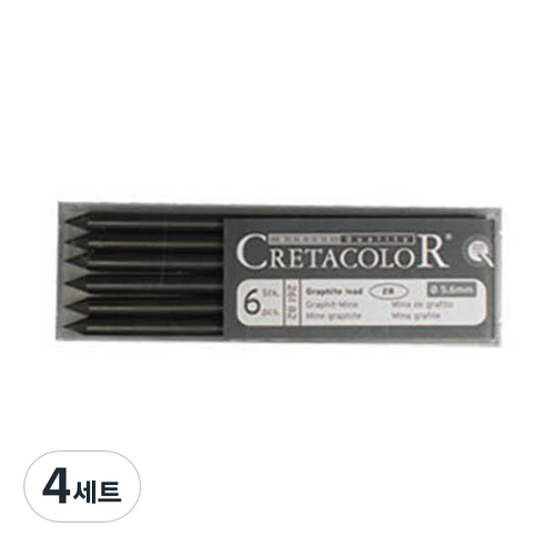 크레타칼라 샤프콘테심 6p, 26012(스폐셜소프트블랙), 4세트