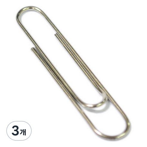 라이크존 다용도 클립 실버 78mm, 3개, 1개입
