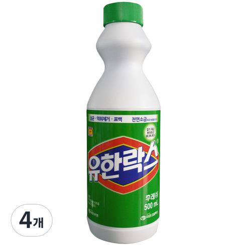 유한락스 후레쉬, 500ml, 4개