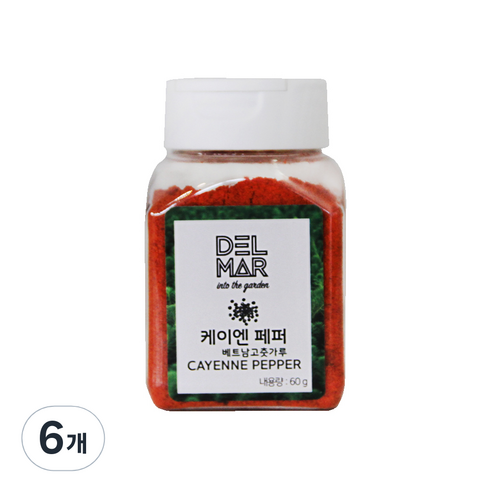 딜리셔스마켓 케이엔페퍼 베트남 고춧가루, 60g, 6개
