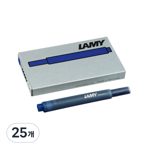 LAMY 만년필용 잉크 카트리지, 블루블랙, 25개