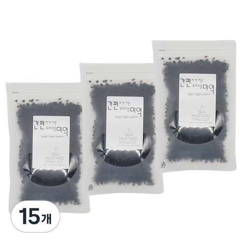 우진수산 자른미역, 100g, 15개