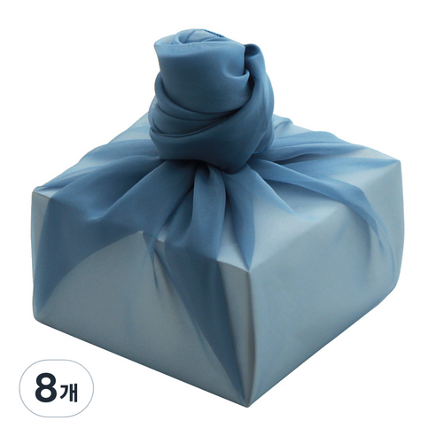 봄91 TS-864 크리스탈 보자기 90 x 90 cm, 블루, 8개