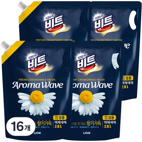 비트 아로마 웨이브 향기나는 액상세제 리필 카모마일, 16개, 2L