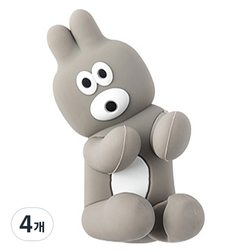 브런치브라더 실리콘 칫솔걸이, 버니, 4개