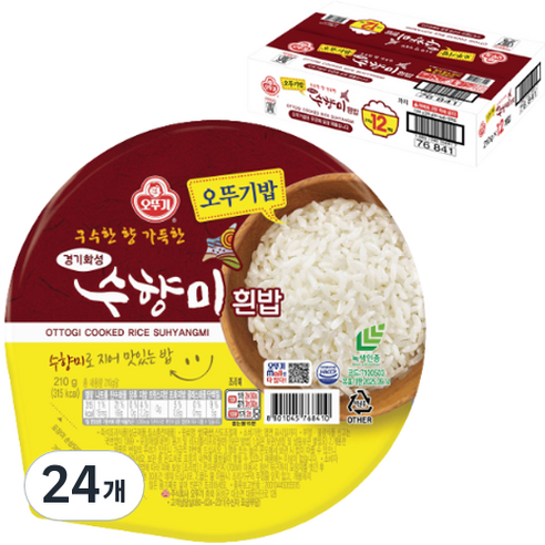 오뚜기 수향미밥, 24개, 210g