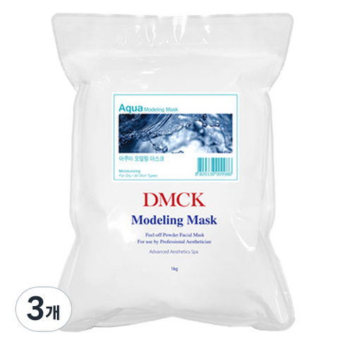 DMCK 아쿠아 모델링 파우더 마스크 1kg, 3개, 1개입