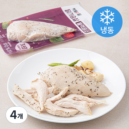 하림 하림이닭 닭가슴살 블랙페퍼 (냉동), 100g, 4개