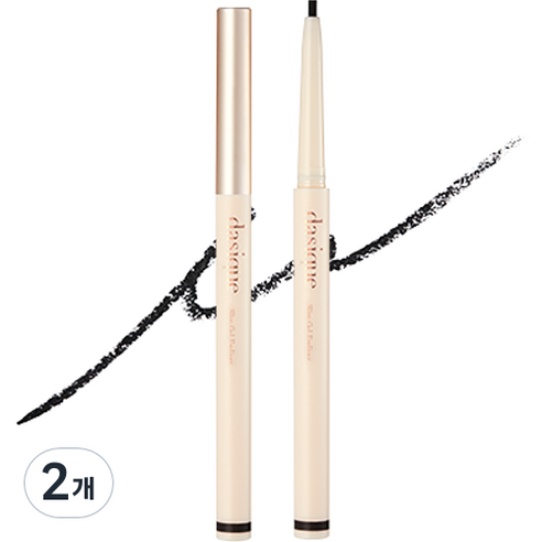 데이지크 슬림 젤 아이라이너 0.12g, 2개, 01 블랙