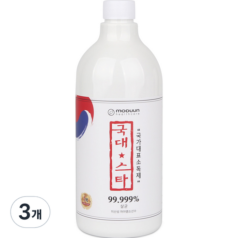 국대스타 살균소독제 리필용, 1L, 3개