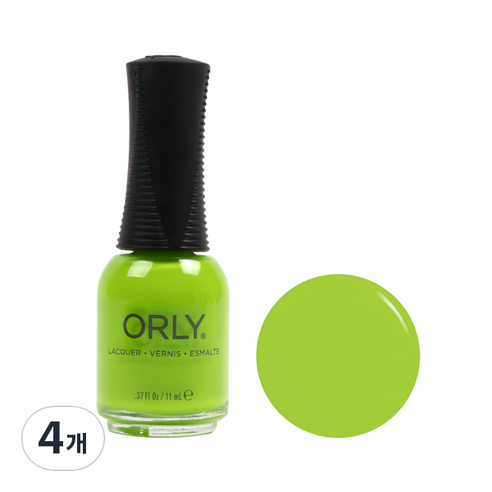 오를리 네일컬러 매니큐어 11ml, 2020067 네온 파라다이스, 4개