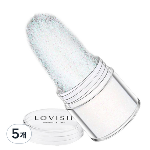 러비쉬 프리미엄 네일 글리터 10g, LVS-027 문나이트, 5개