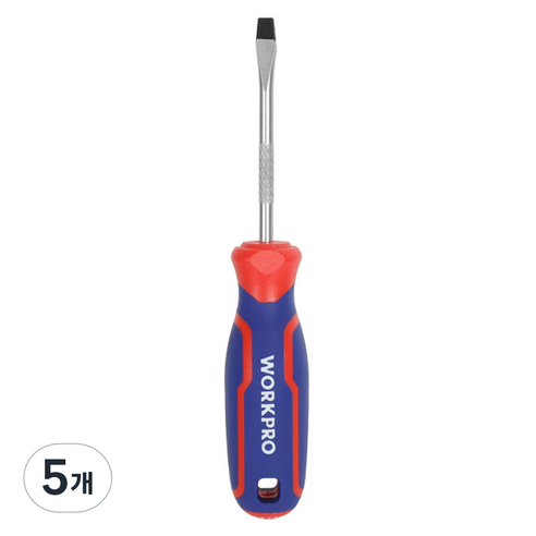 워크프로 일자 전공드라이버 6.5 x 38 mm WP221024, 5개