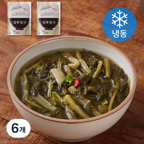집콕집국 시래기 된장국 (냉동), 500g, 6개