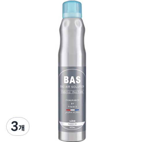 BAS 섬유 탈취제 메리미향 본품, 400ml, 3개