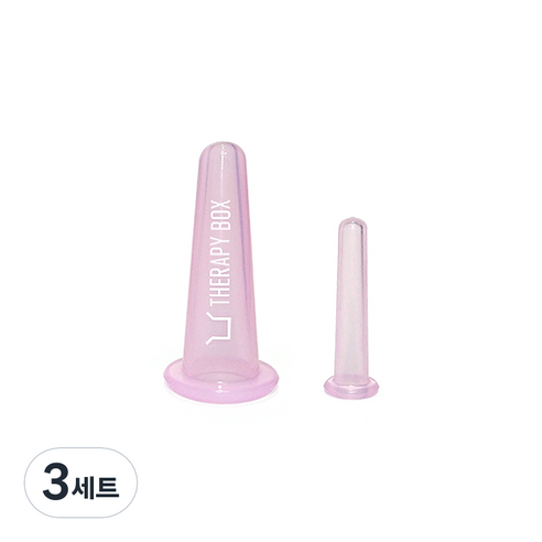 페이스 마사지컵 2종 세트, 핑크, 3세트