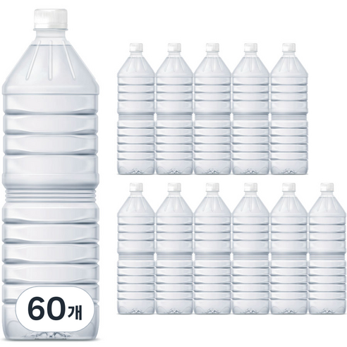 지리산 물하나 ECO 생수, 2L, 60개