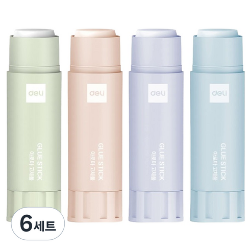 델리 초강력 회전형 풀 옥수수분말 글루스틱 9g x 4종 세트, 6세트