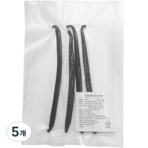 해피바닐라 바닐라빈, 15g, 5개