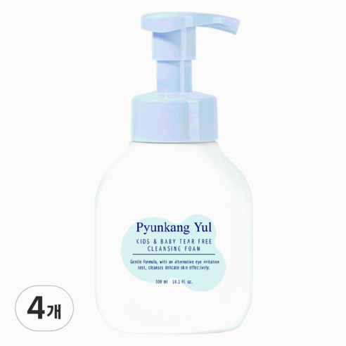 편강율 키즈 앤 베이비 티어프리 클렌징폼 스위트 오렌지향, 300ml, 4개