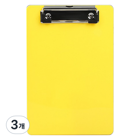 로이 카페 식당 메뉴판 클립보드, A02 yellow, 3개