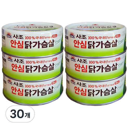 사조 안심 닭가슴살, 135g, 30개