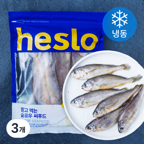해슬로 국내산 참조기 (냉동), 420g(6마리), 3개