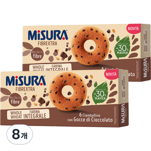 미주라 초코칩 통밀도넛츠, 230g, 8개