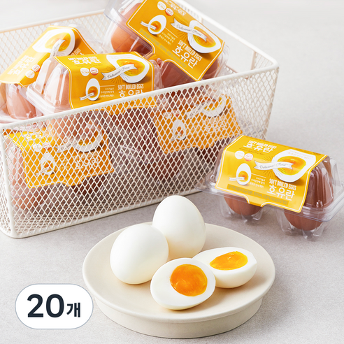 호유란 짜지않고 촉촉한 반숙란 100g, 2구, 20개