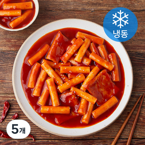 프레시오늘 쫄봉이 맛있게 매운 즉석 우리쌀 떡볶이 (냉동), 355g, 5개