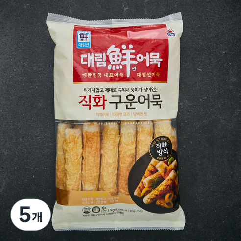 대림선 직화 구운어묵 25개입, 1000g, 5개