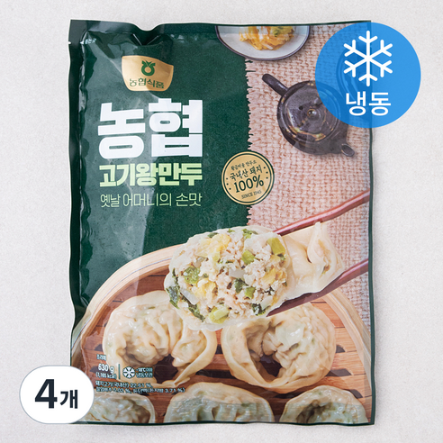 농협 고기왕만두 (냉동), 630g, 4개
